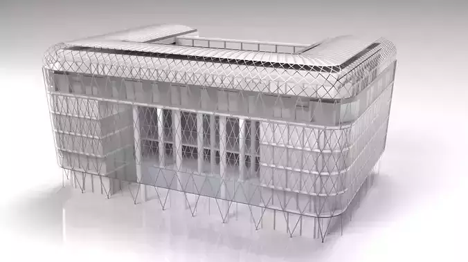 Vorosmarty square business center - Budapest Low-poly 3D model Vorosmarty square business center - Budapest Low-poly 3D model