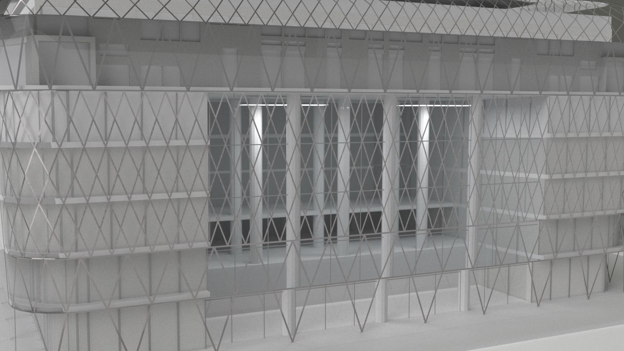 Vorosmarty square business center - Budapest Low-poly 3D model_11