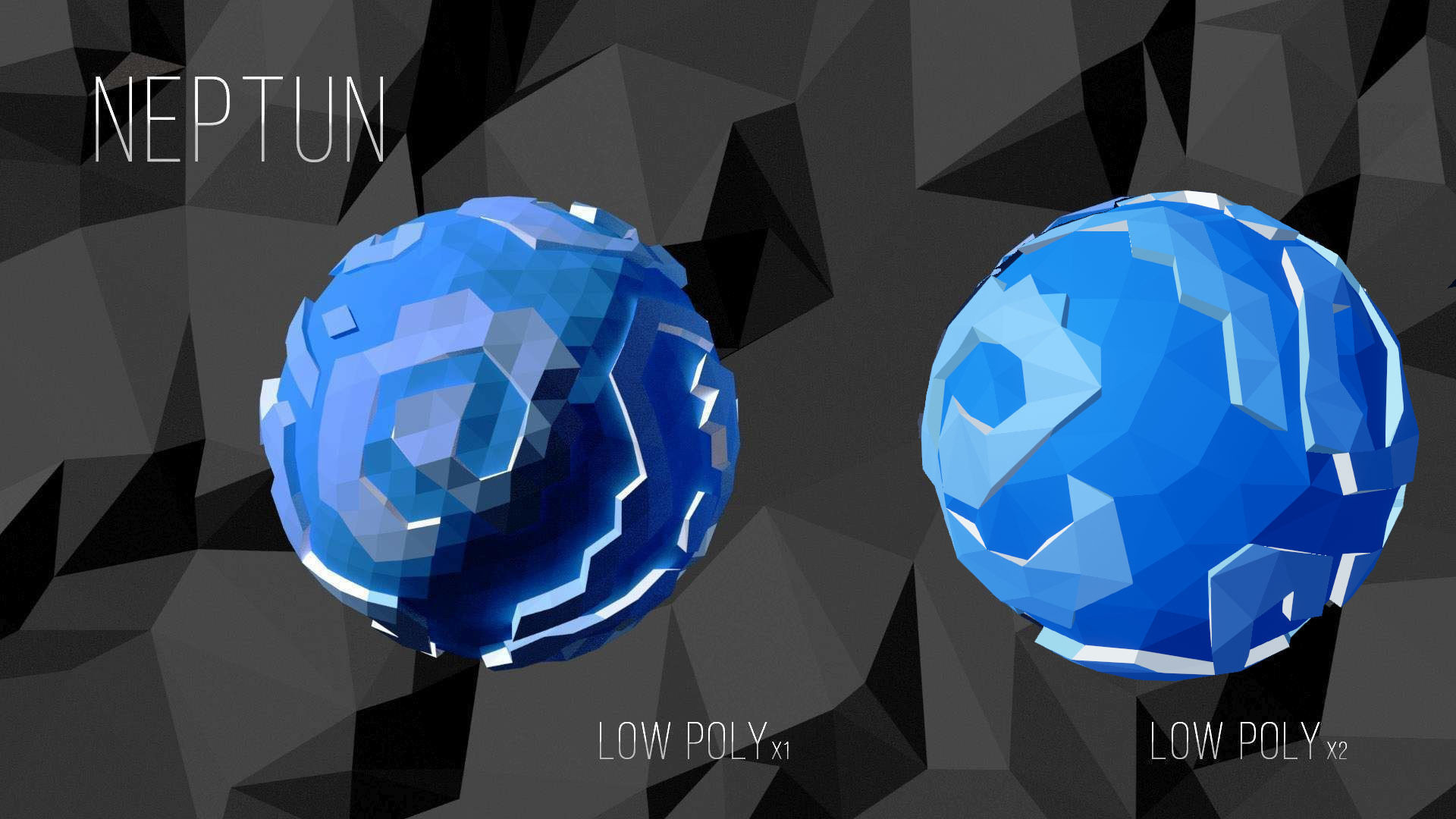 Low Poly Cosmos Project - Planets Low-poly 3D model_9
