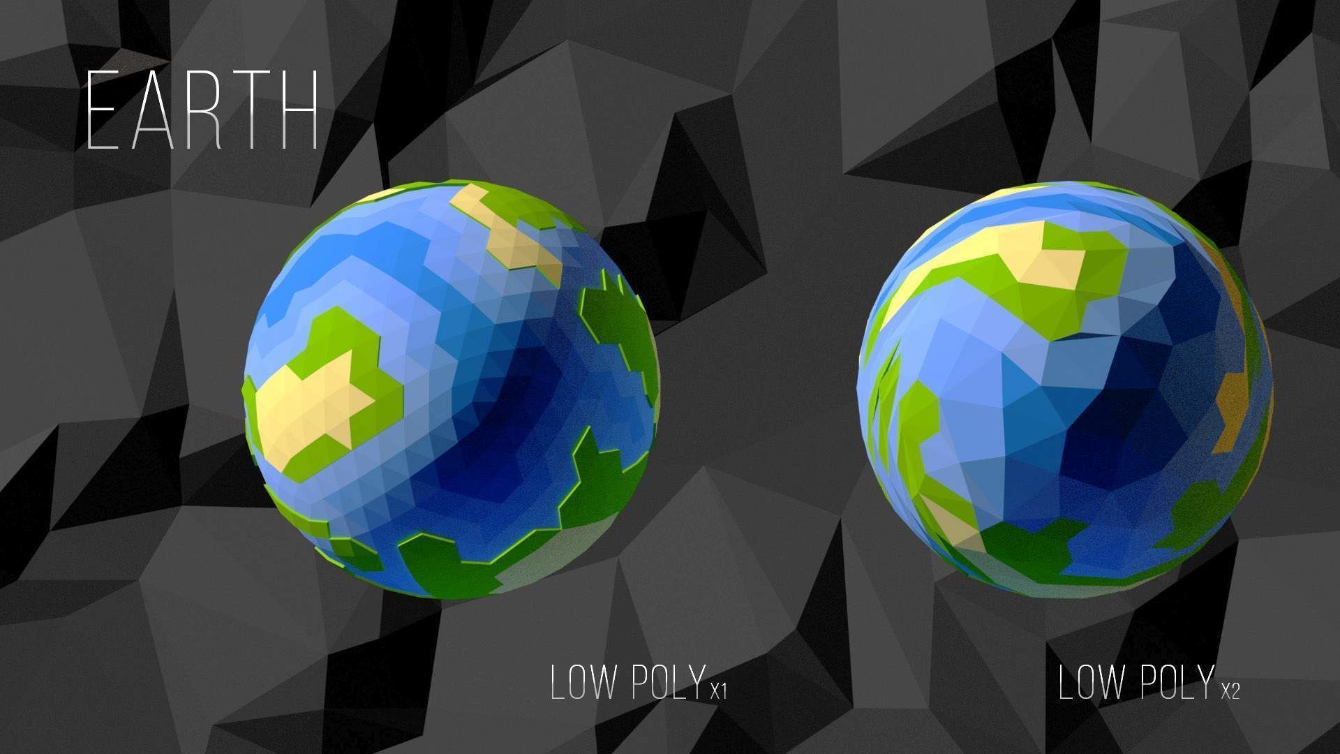 Low Poly Cosmos Project - Planets Low-poly 3D model_8