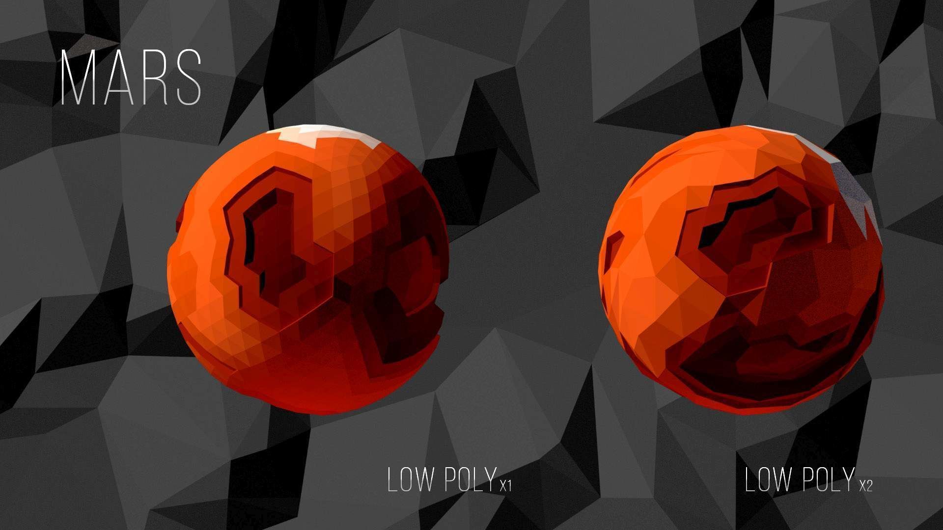 Low Poly Cosmos Project - Planets Low-poly 3D model_2