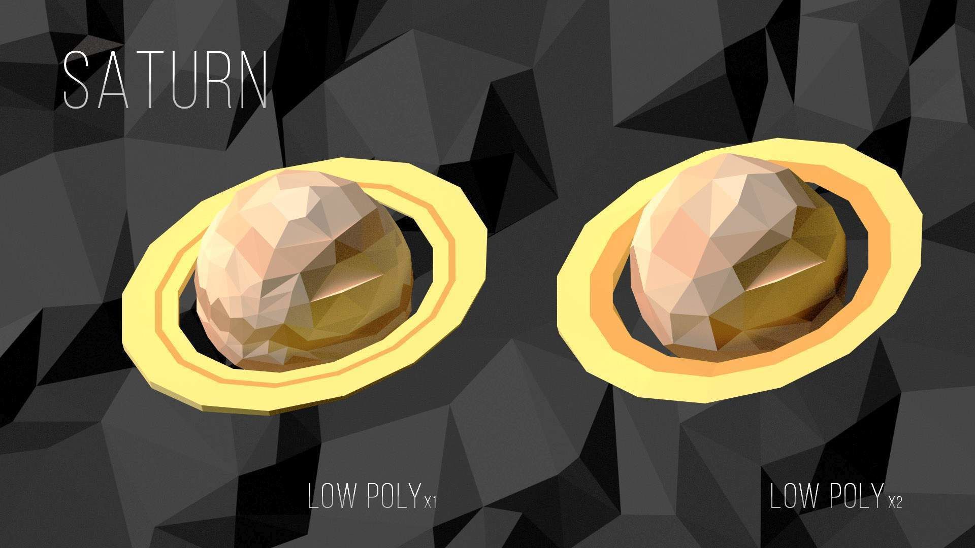 Low Poly Cosmos Project - Planets Low-poly 3D model_7