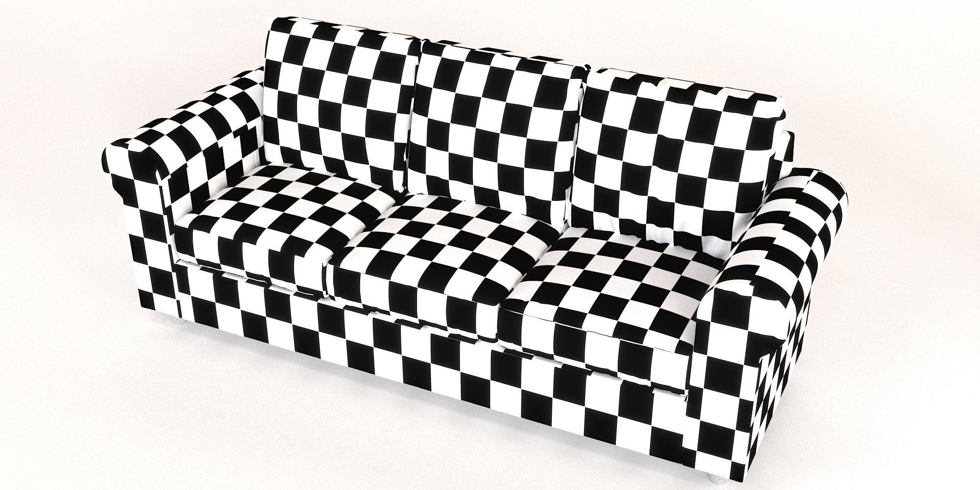 SofaPBR seater leather sofa 3D model_3