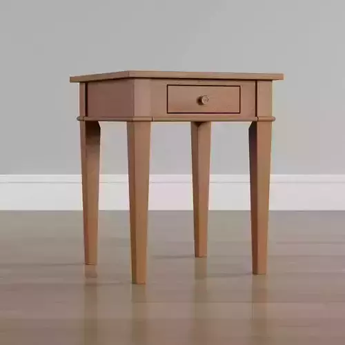 Sad Brown Storage End Table