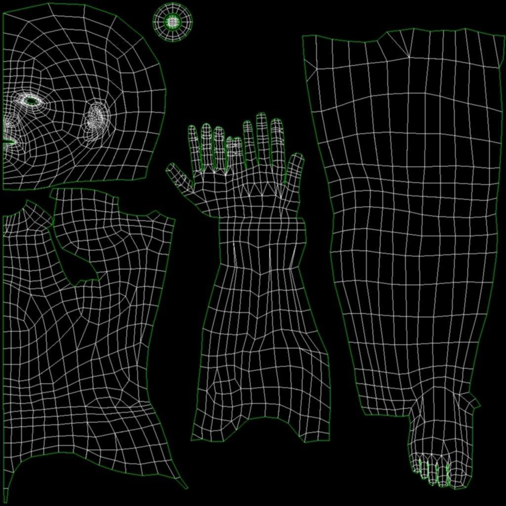 Male Low Poly BaseMesh Low-poly 3D model_2