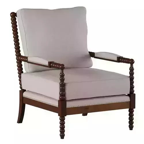 Fabric Upholstered Accent Chair Classic n 2