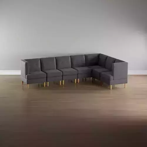 Fabric Sectional Sofa L long