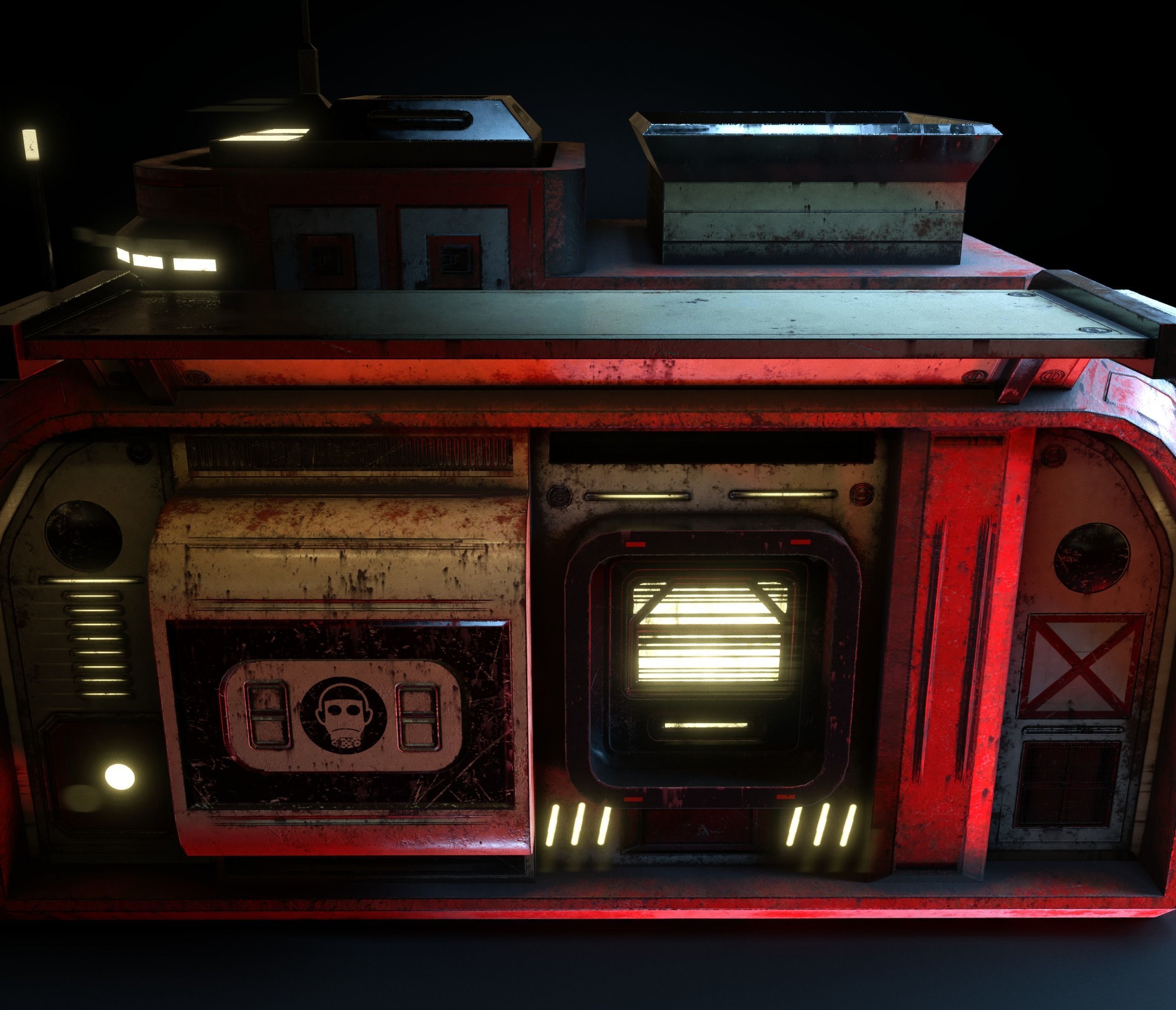 Cabinet star wars vehicle Low-poly 3D model_3