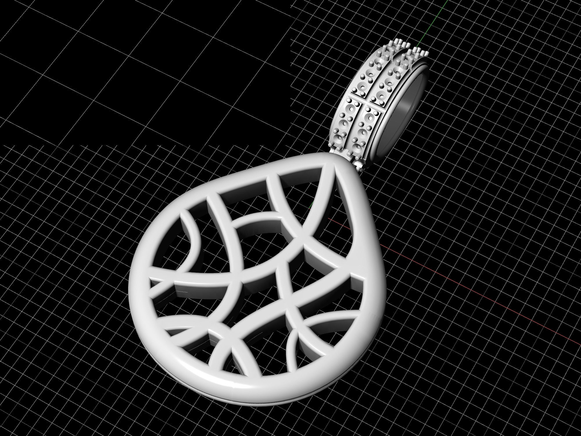 pick pendant 3D print model_4