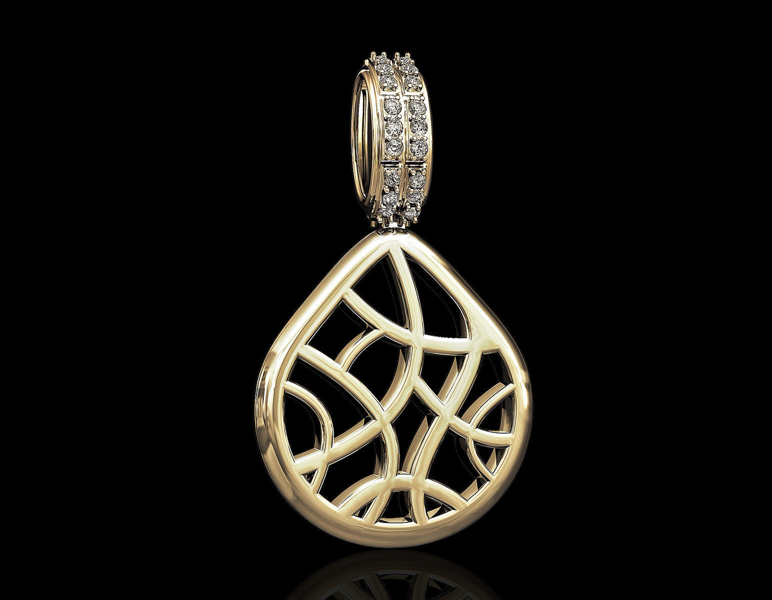 pick pendant 3D print model_3