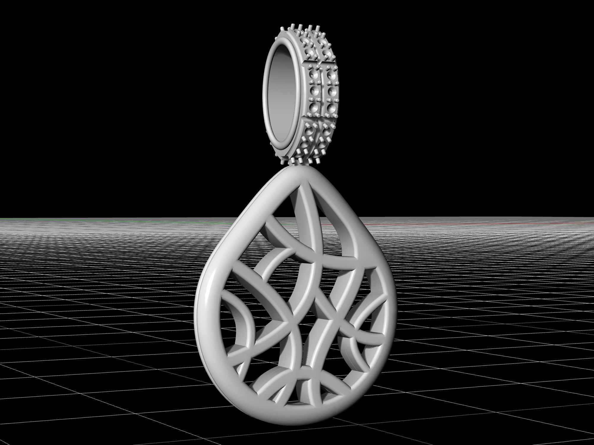 pick pendant 3D print model_7