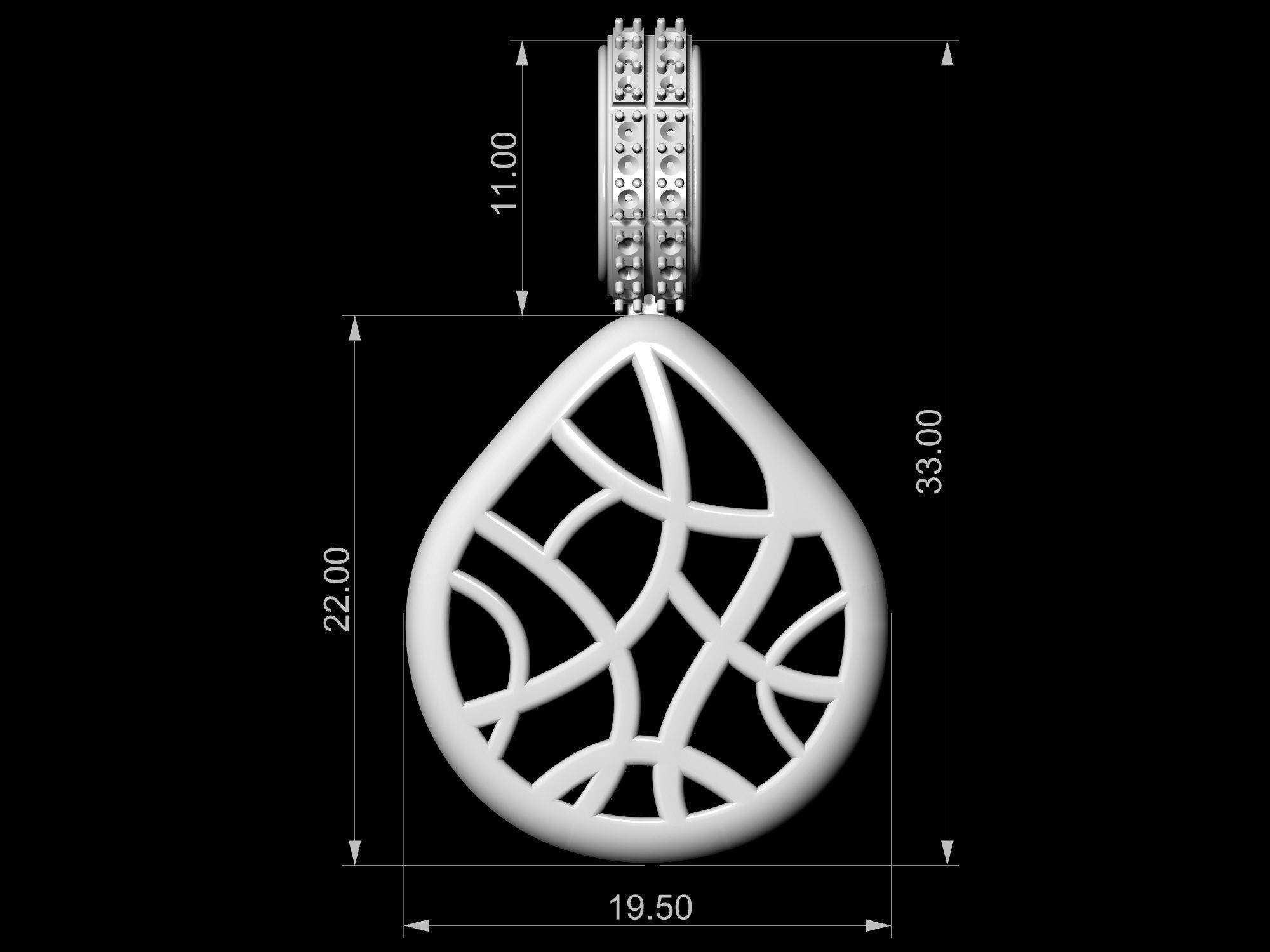 pick pendant 3D print model_12