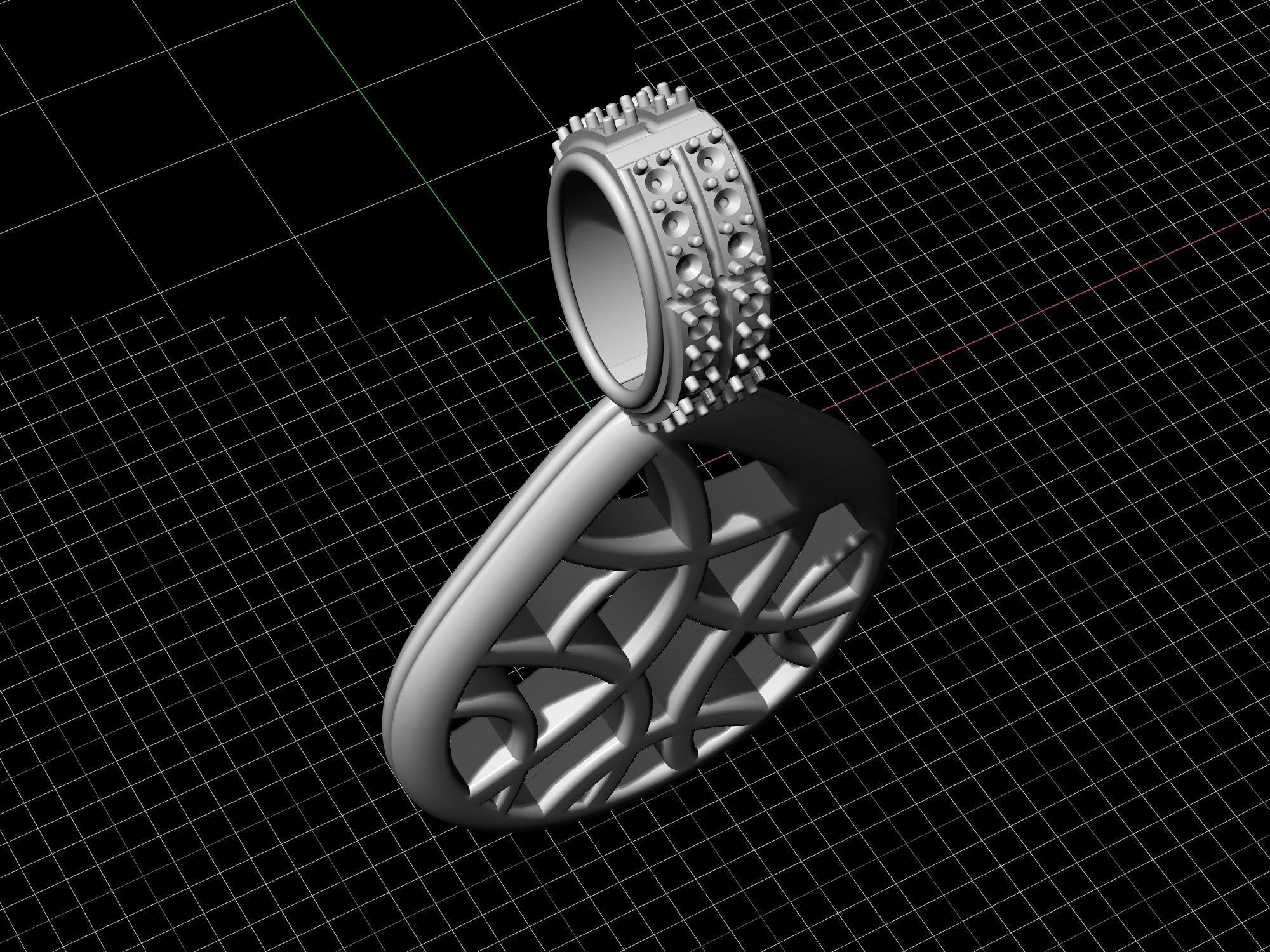 pick pendant 3D print model_10