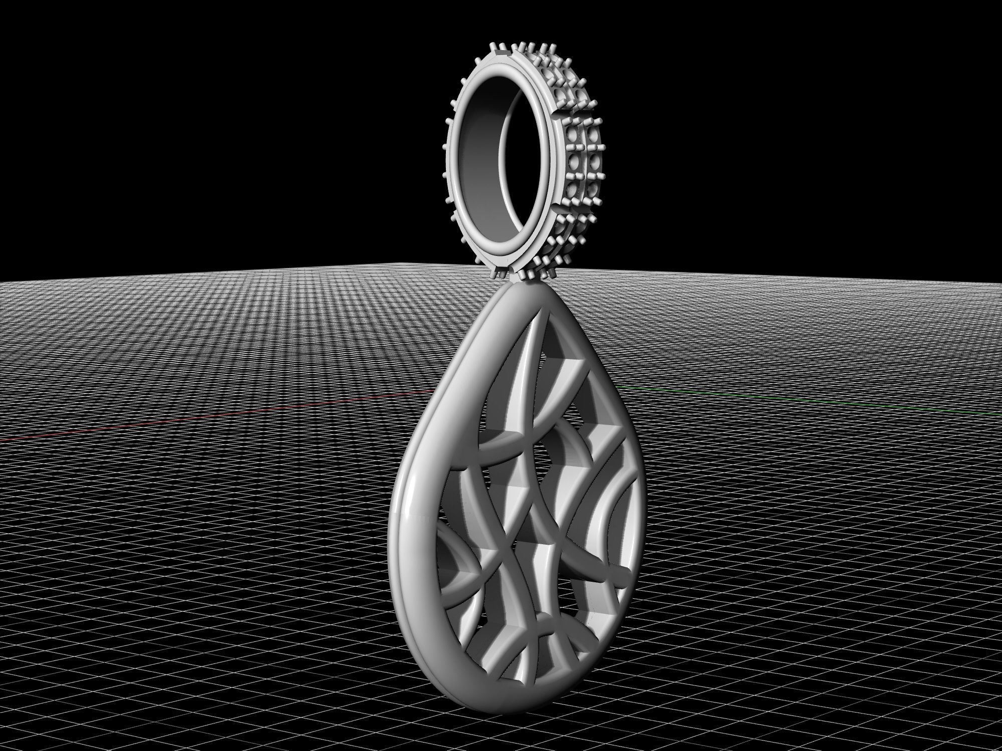 pick pendant 3D print model_9
