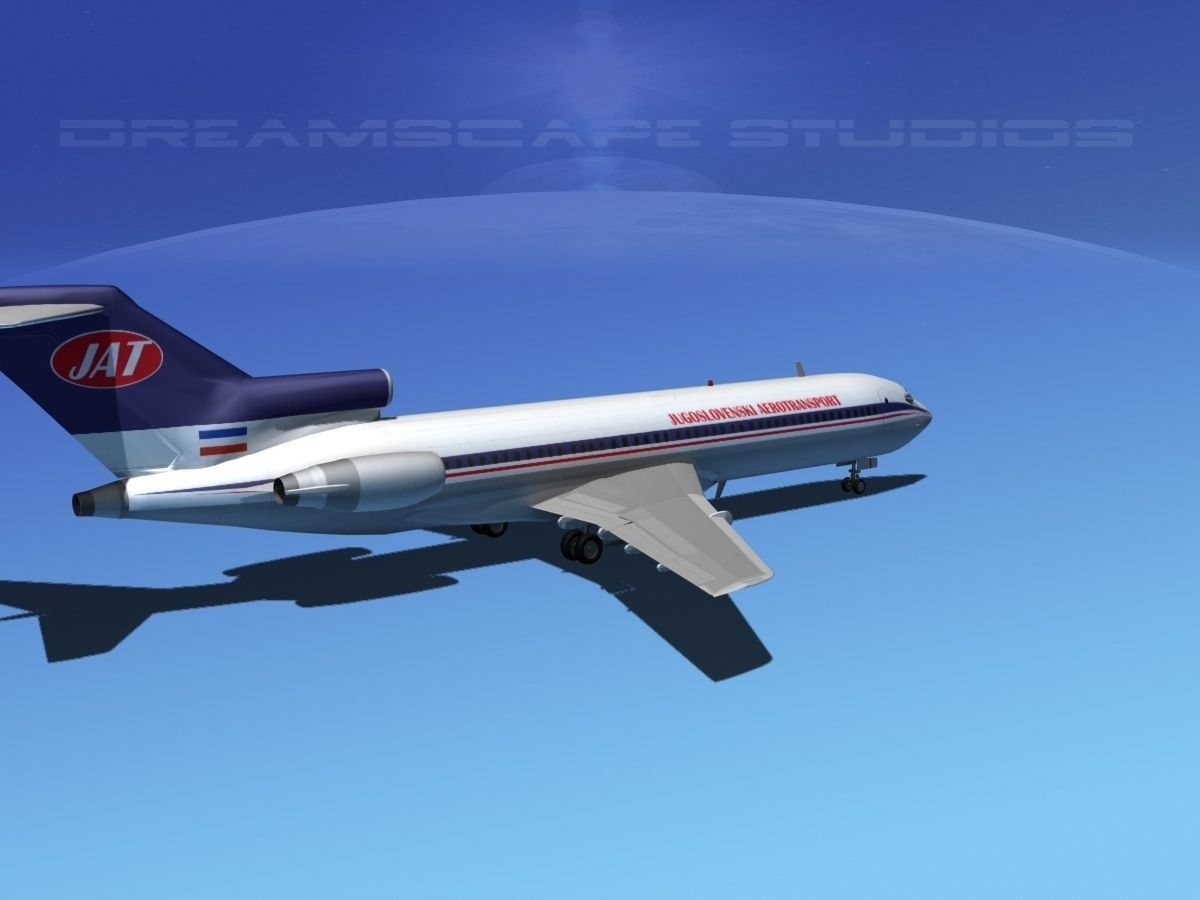 Boeing 727-200 JAT 3D model_9