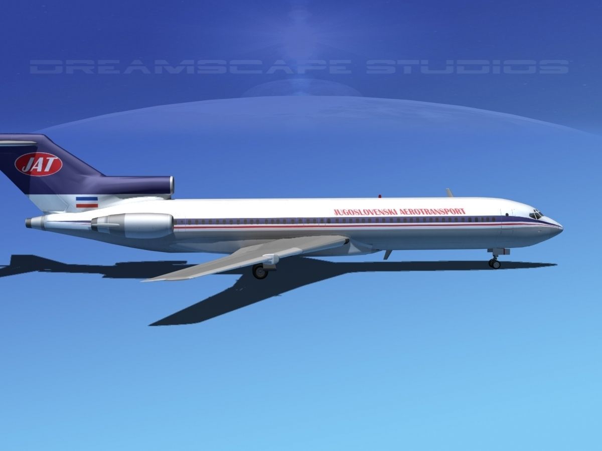 Boeing 727-200 JAT 3D model_10