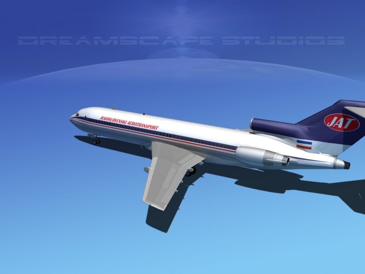 Boeing 727-200 JAT 3D model_12