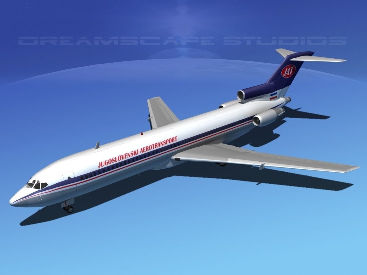 Boeing 727-200 JAT 3D model_15