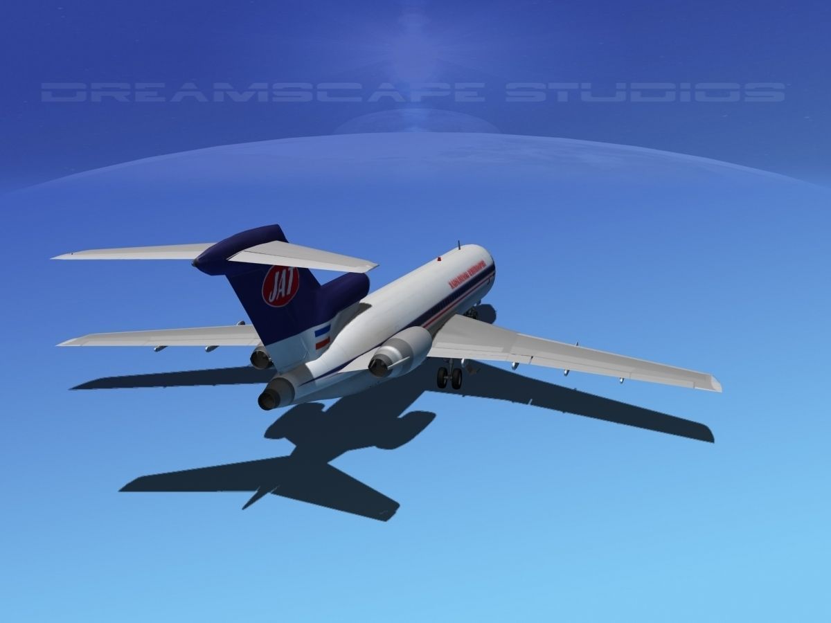 Boeing 727-200 JAT 3D model_11