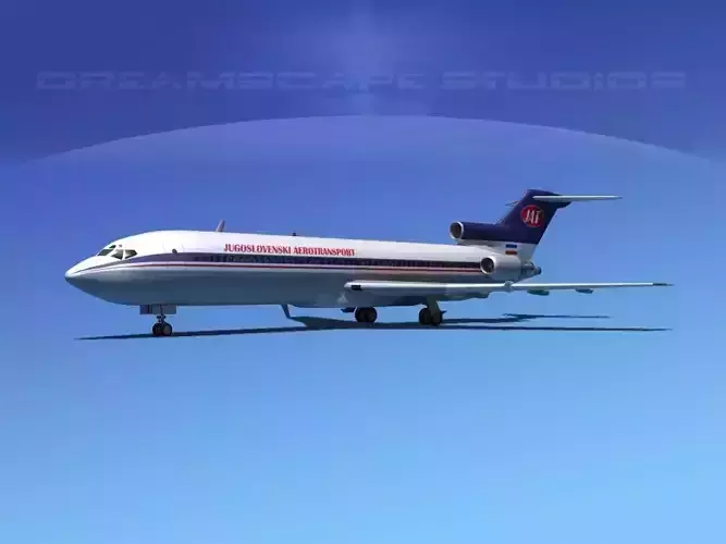 Boeing 727-200 JAT 3D model