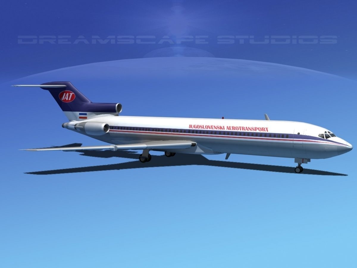 Boeing 727-200 JAT 3D model_7