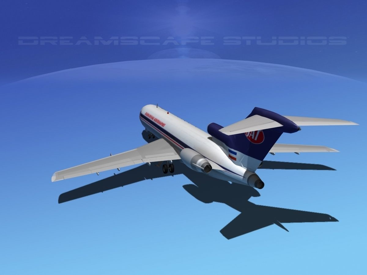 Boeing 727-200 JAT 3D model_13