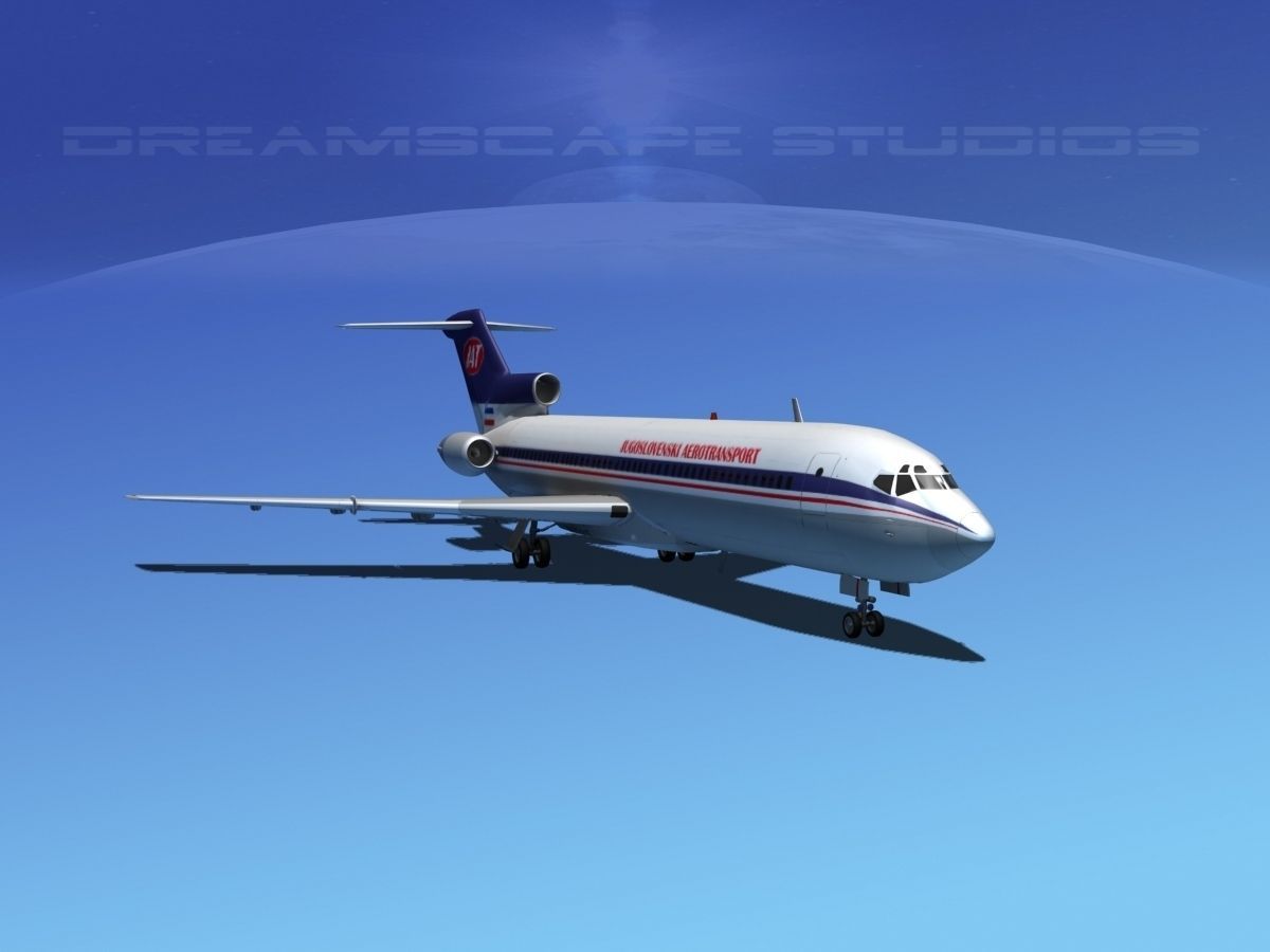 Boeing 727-200 JAT 3D model_6