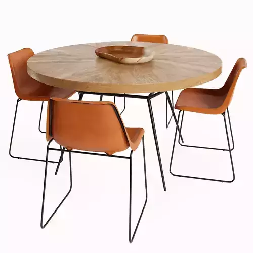 Frank Table Drexel Chair set2