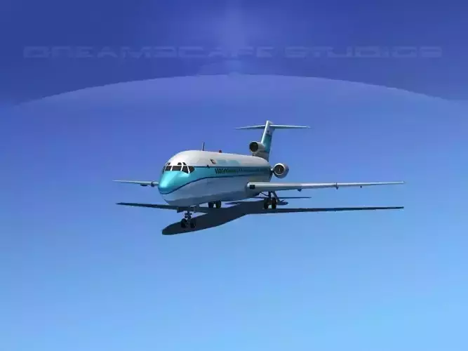 Boeing 727-200 Kuwait Airways 3D model