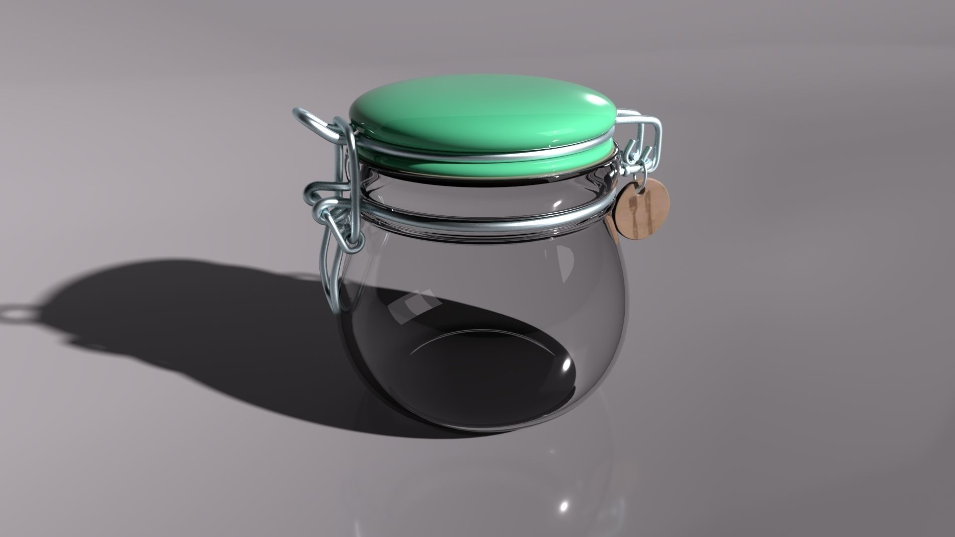 mason jar 3D model_1