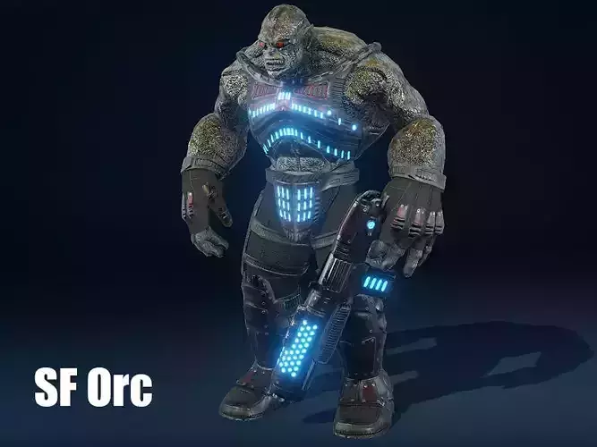 SF Orc Low-poly 3D model