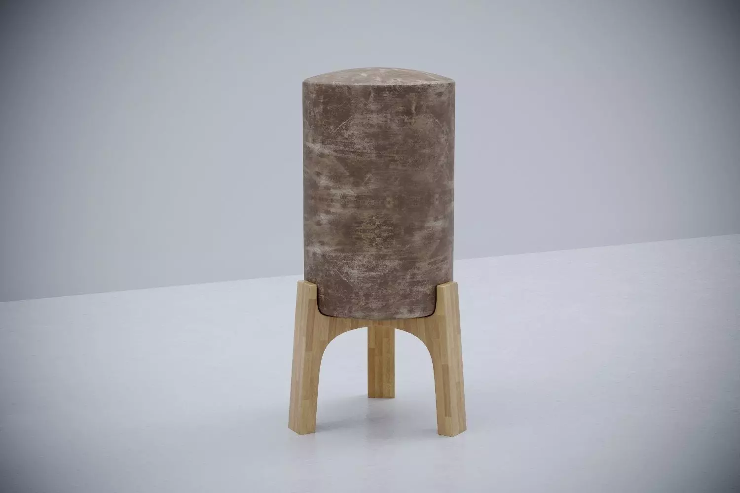 Bleu Nature drum stool 3D model