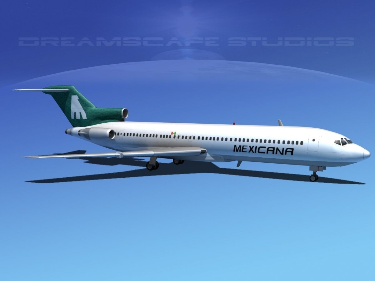 Boeing 727-200 Mexicana 3D model_8