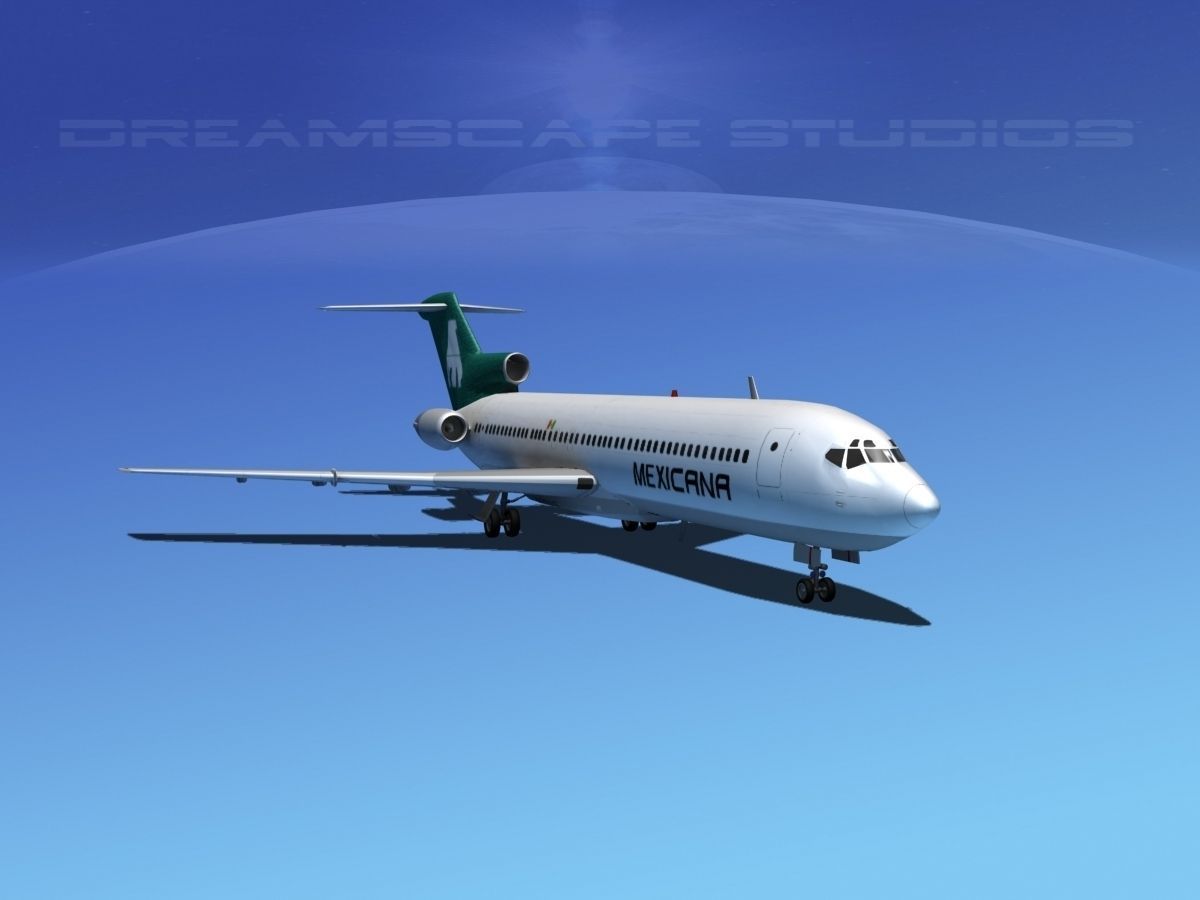Boeing 727-200 Mexicana 3D model_6