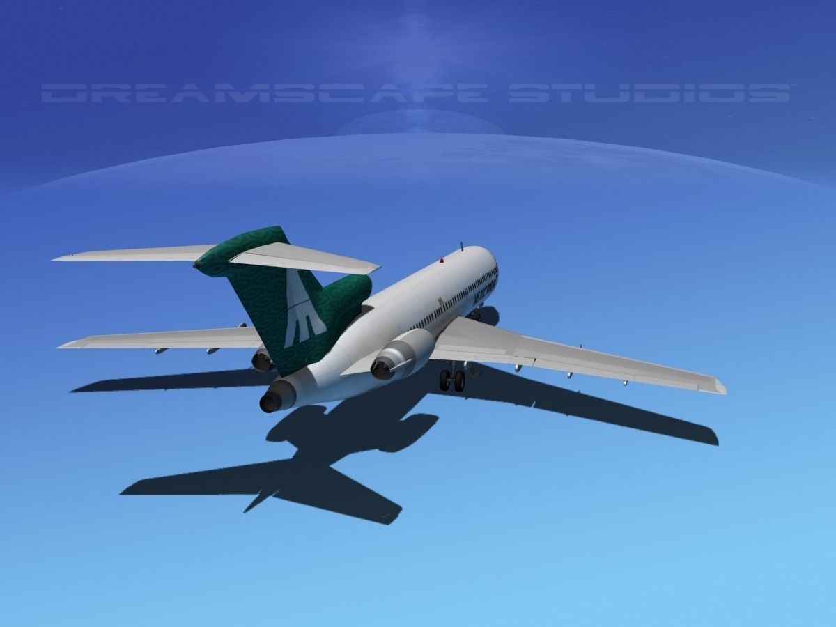 Boeing 727-200 Mexicana 3D model_11