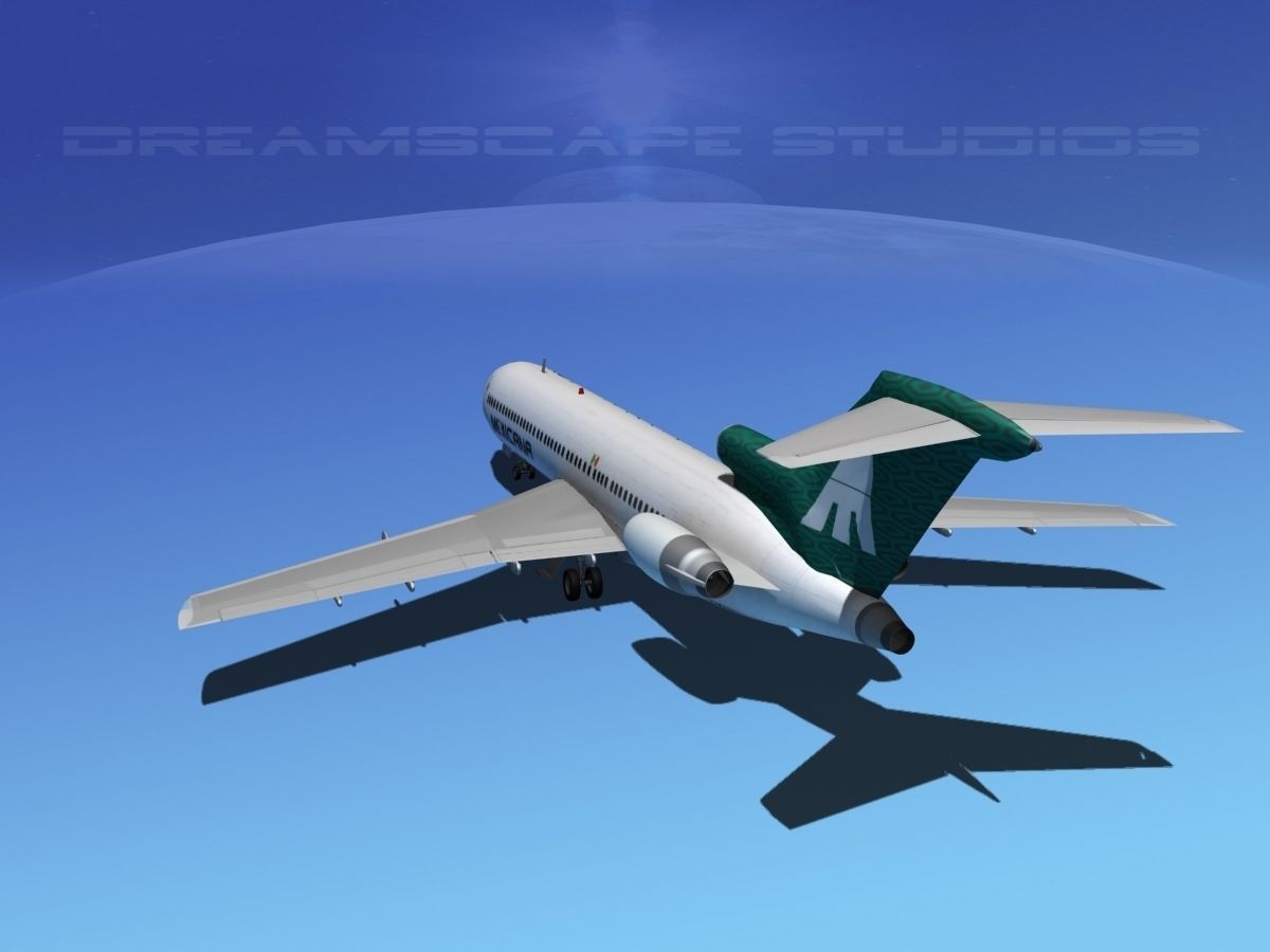 Boeing 727-200 Mexicana 3D model_13