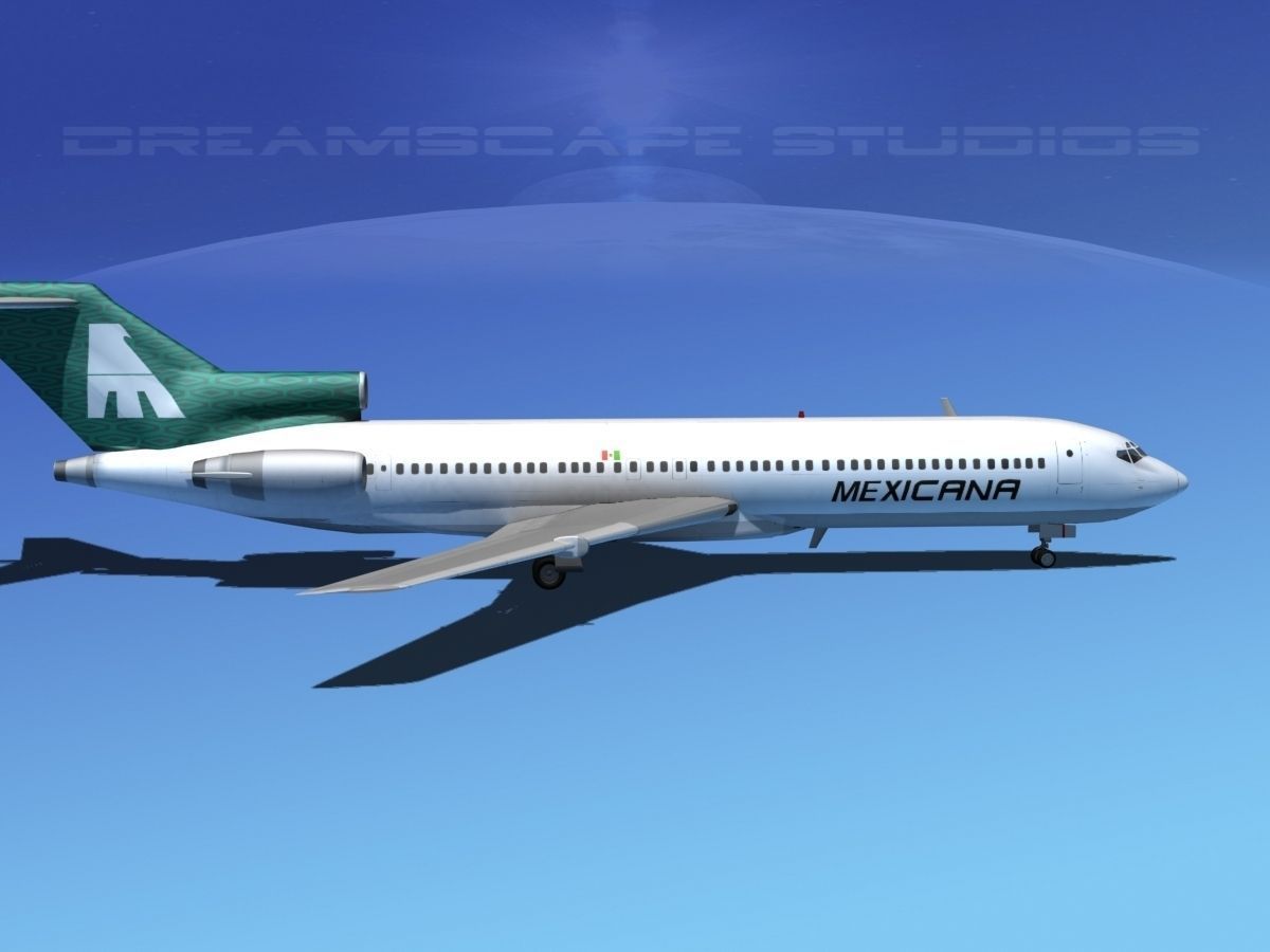 Boeing 727-200 Mexicana 3D model_9