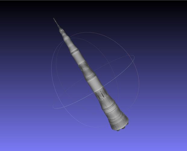 Saturn 8 Apollo Direct Ascent Alternative Moonrocket 3D print model