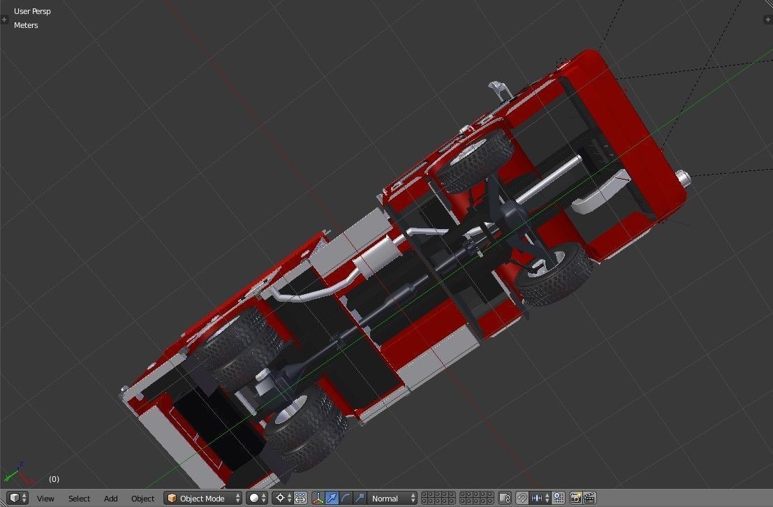 American Fire Engine Rescue Pumper Truck 3D model_45