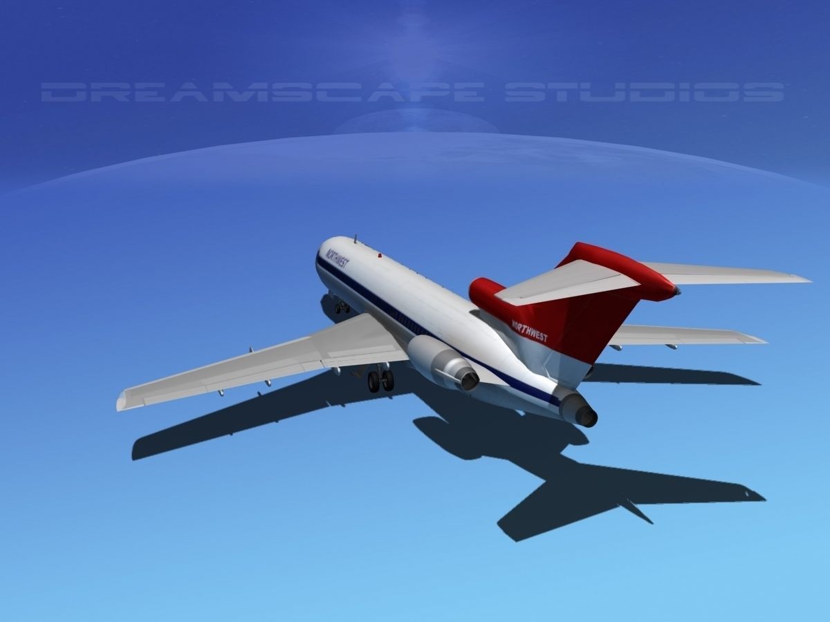 Boeing 727-200 Northwest Airlines 1 3D model_14