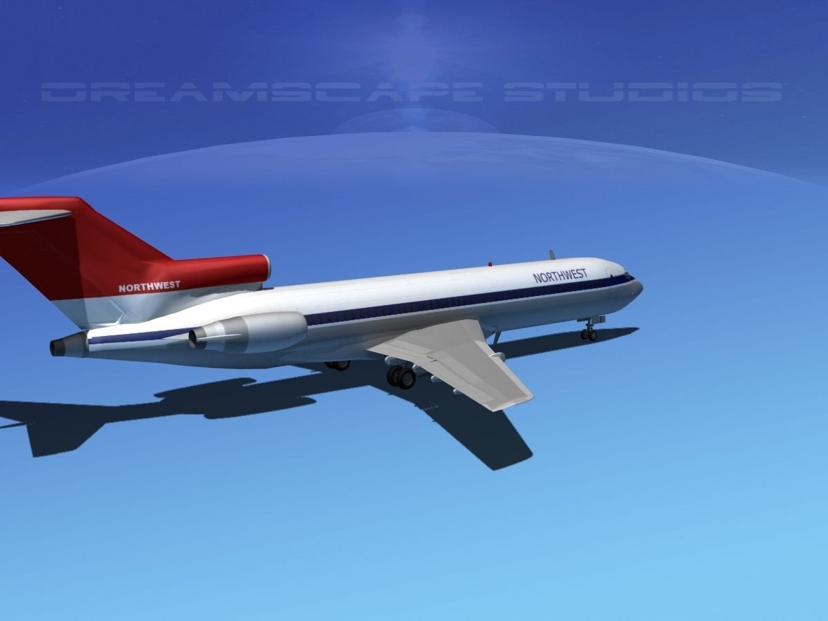 Boeing 727-200 Northwest Airlines 1 3D model_10