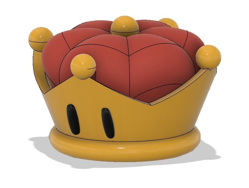 Super Crown for Bowsette 3D print model_1