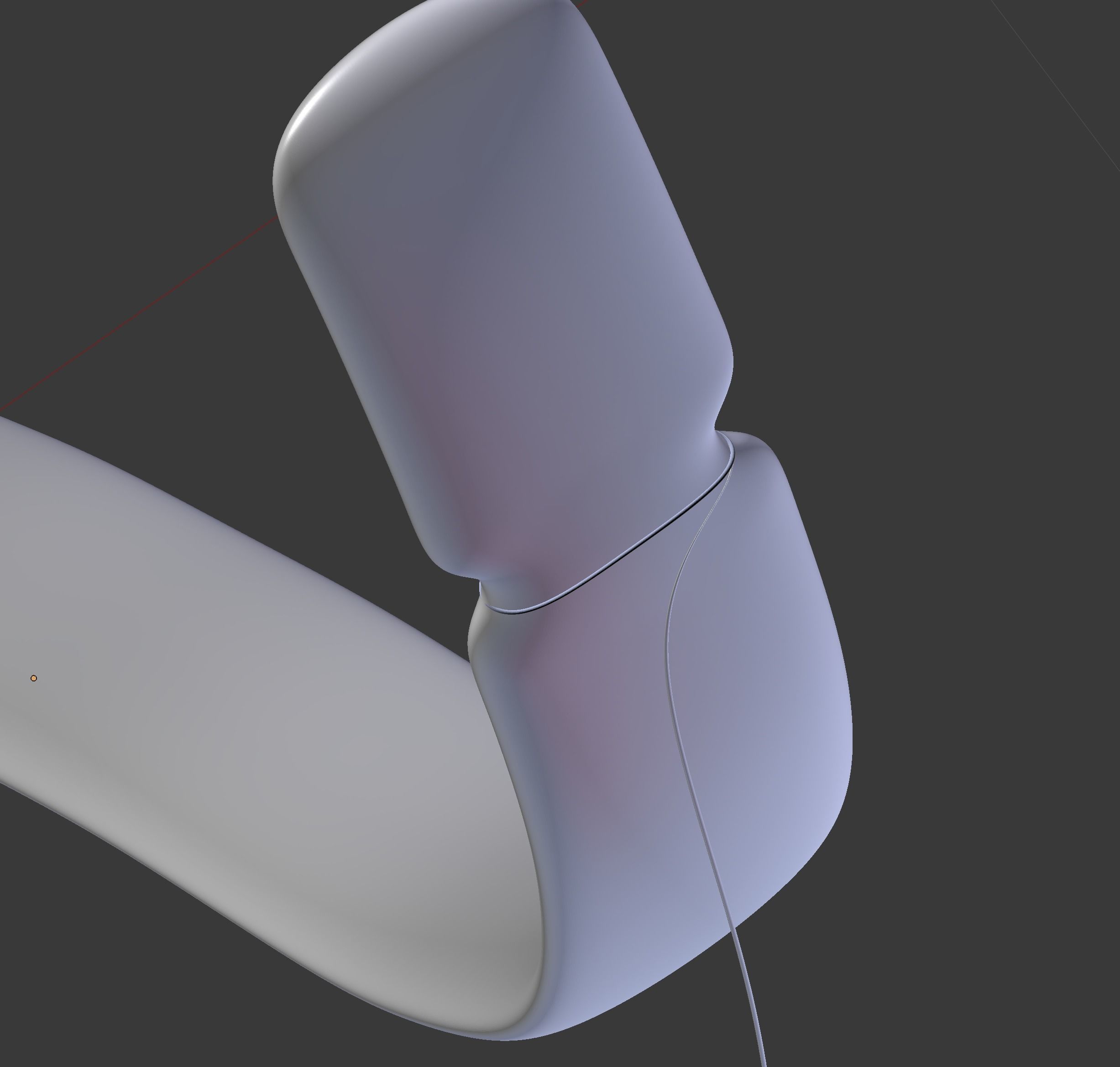One-Piece Recurve Bow 3D model_2