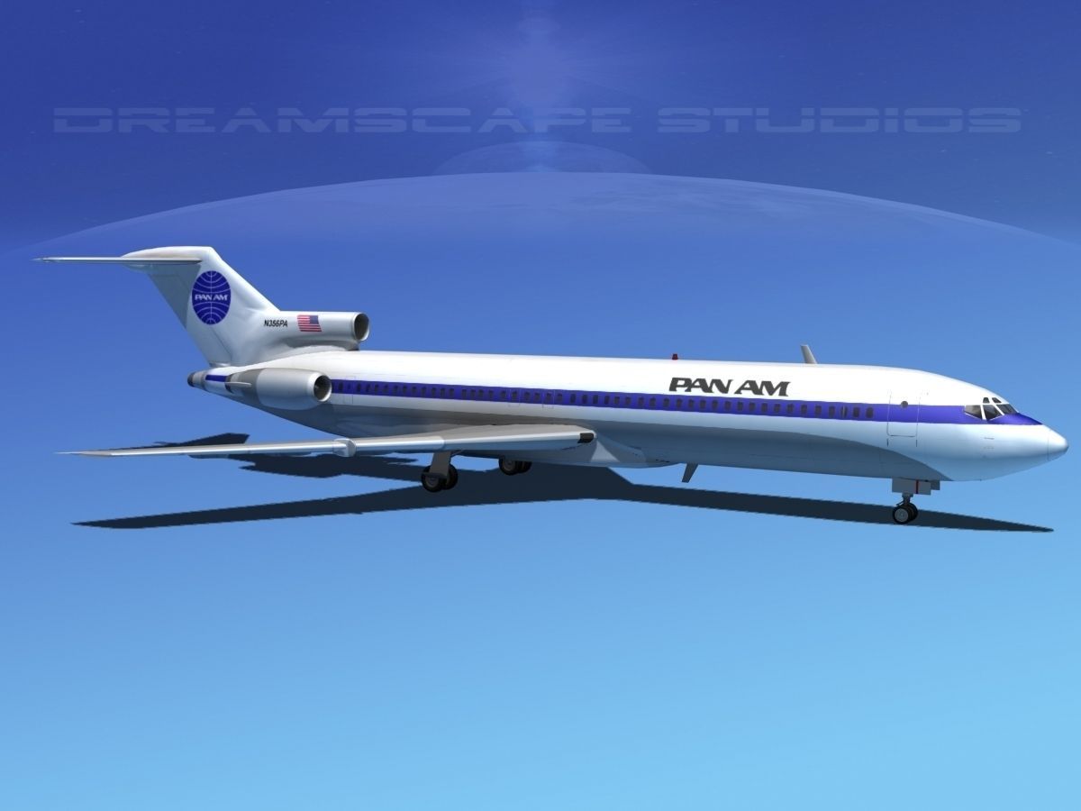 Boeing 727-200 Pan Am 1 3D model_11