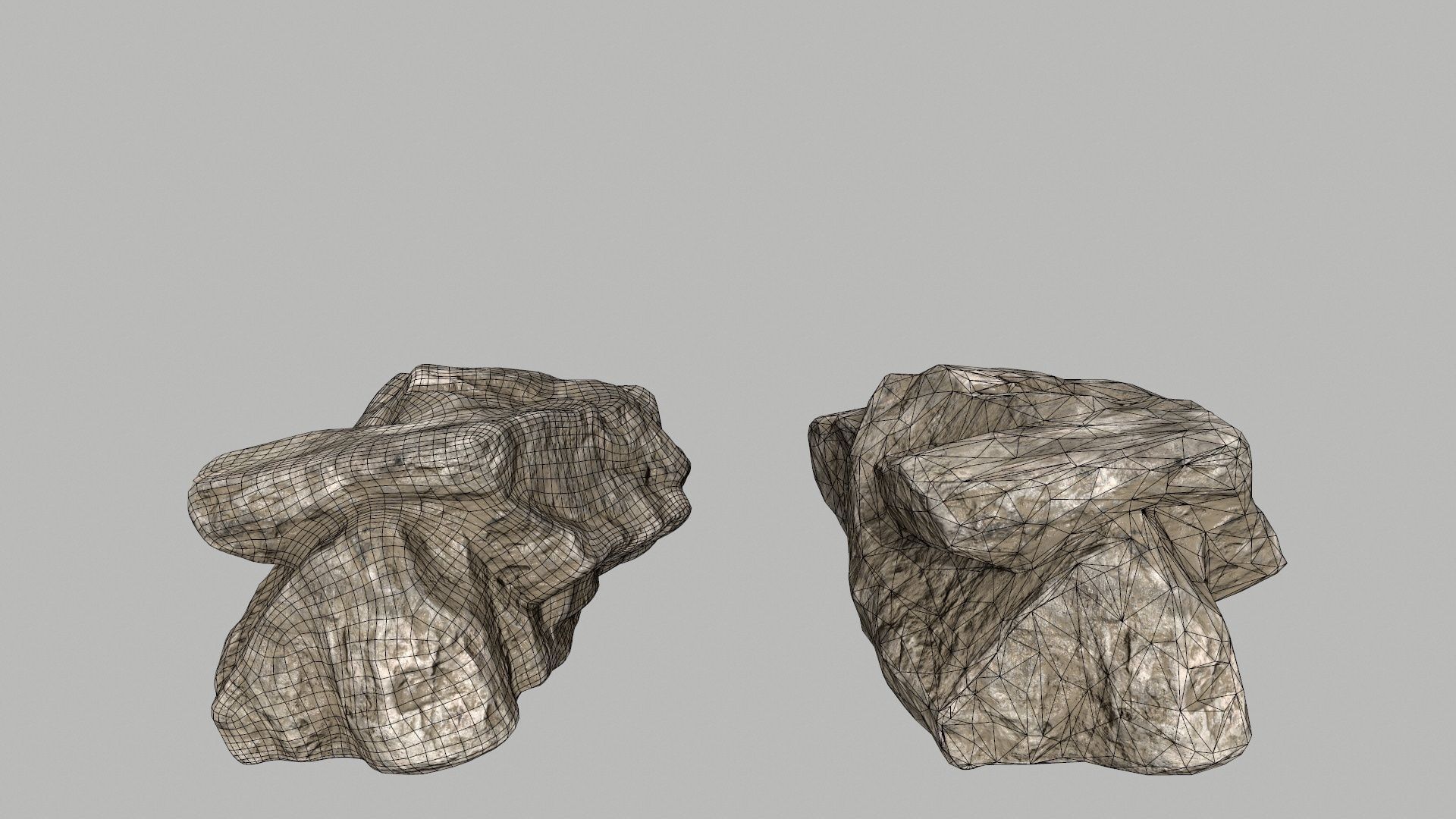 dirty rocks Low-poly 3D model_18