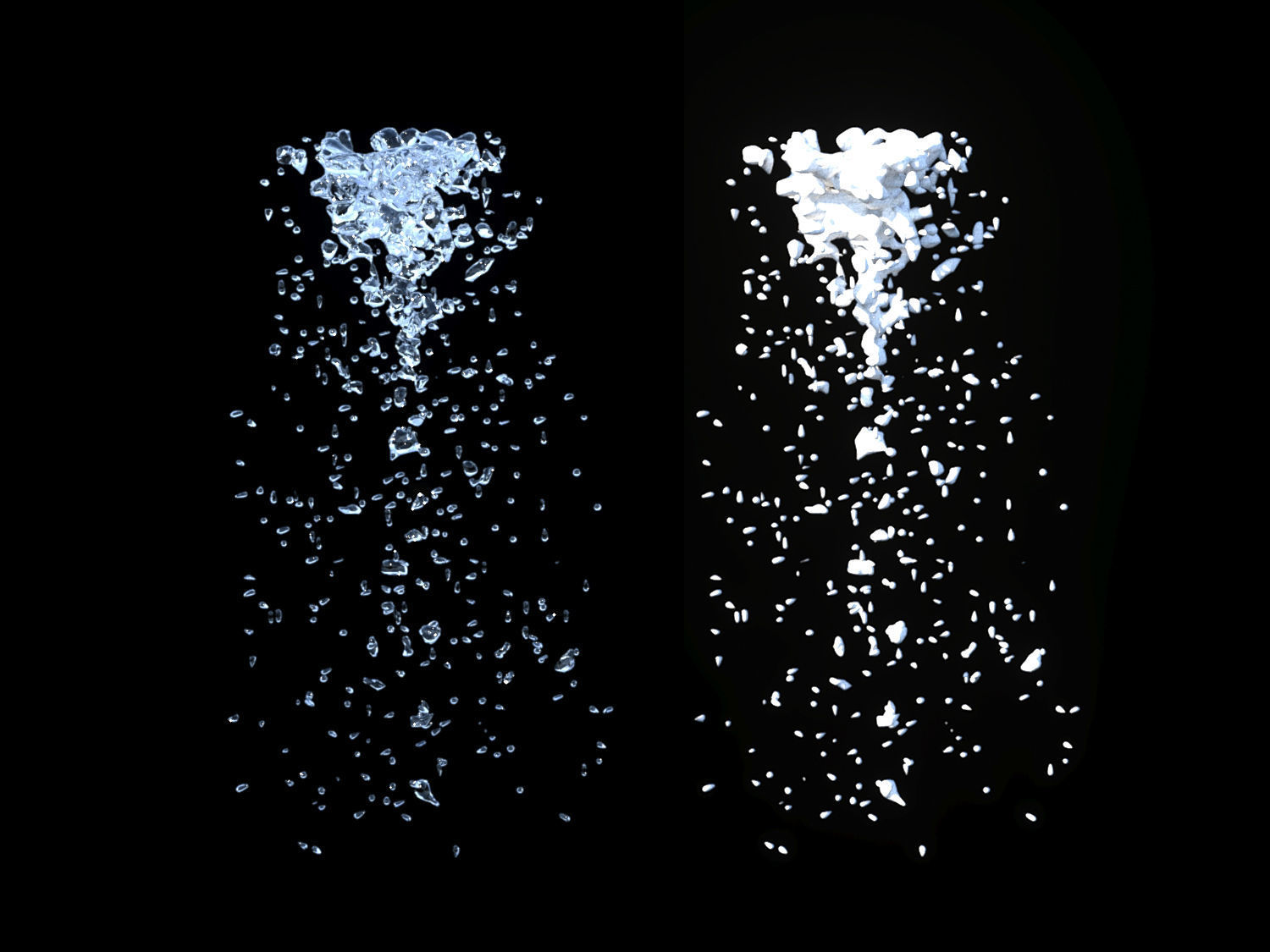 Water Collection two waterfalls 3D model_6