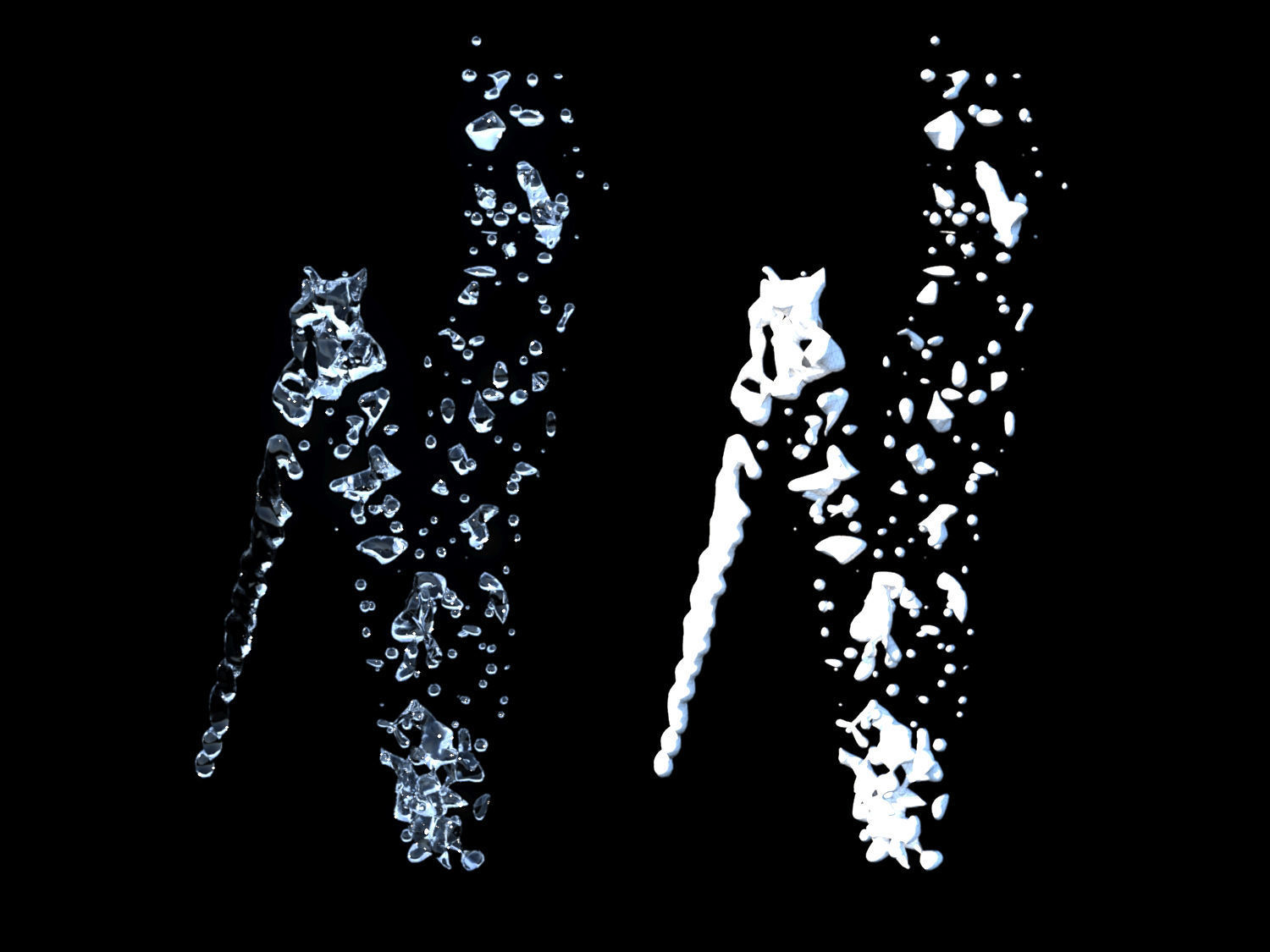 Water Collection two waterfalls 3D model_5