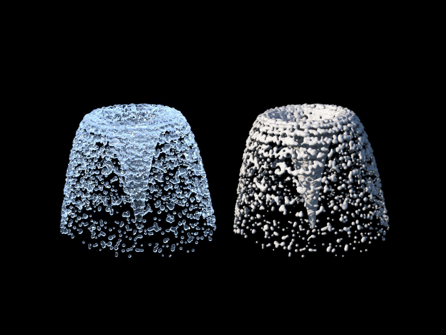 Water Collection two waterfalls 3D model_10