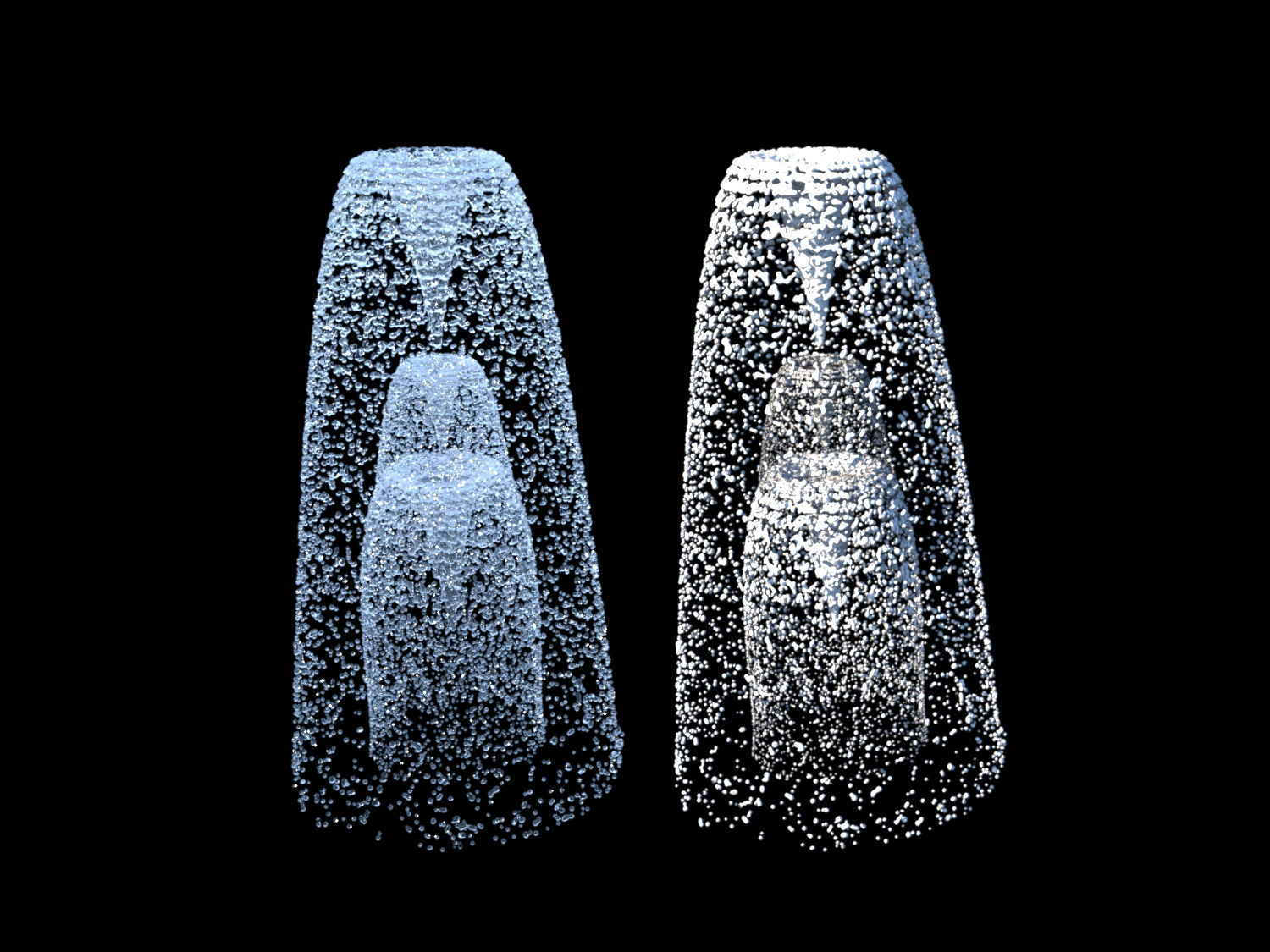 Water Collection two waterfalls 3D model_12