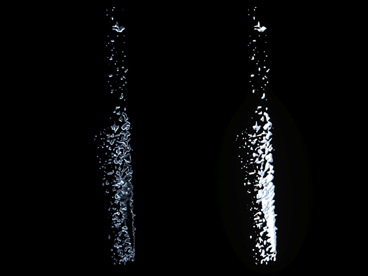 Water Collection two waterfalls 3D model_3